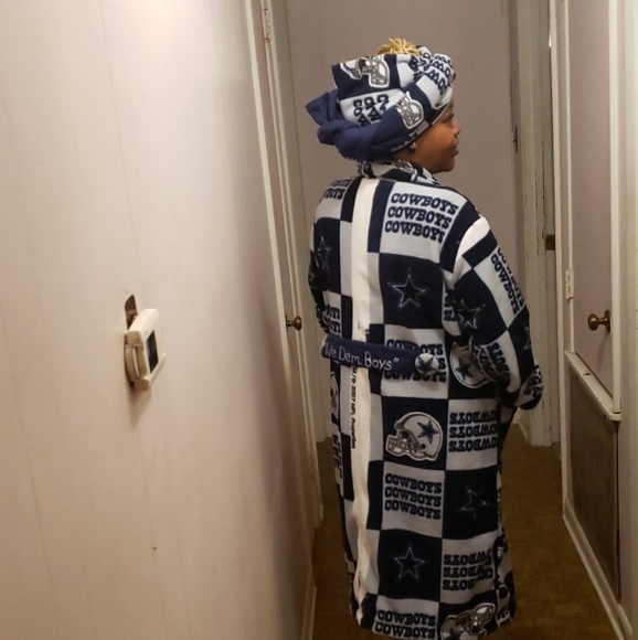 Oversized Fleece Dallas Cowboys Coat/Scarf - Picture 3 of 5